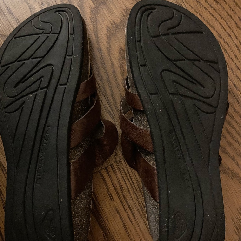 Abeo leather orthotic sandals. Bryce Size 8P corrects over pronation. - Picture 2 of 3